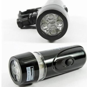 5 LED Lamp Bike Bicycle Front Head Light Rear Safety Flashlight Waterproof Set *