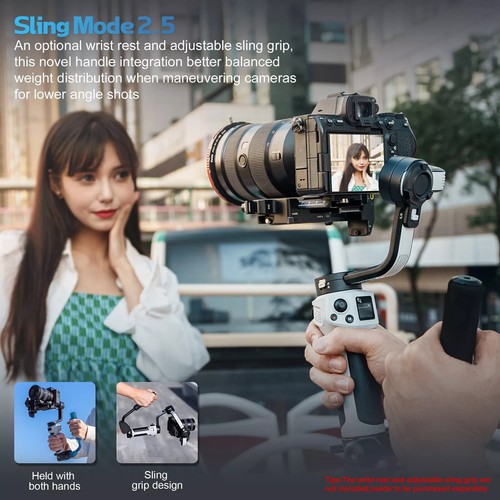 ZHIYUN WEEBILL 3E Cámara 3 Ejes Cardán Estabilizador Películas de Viajes Video Vlogs - Imagen 8 de 17