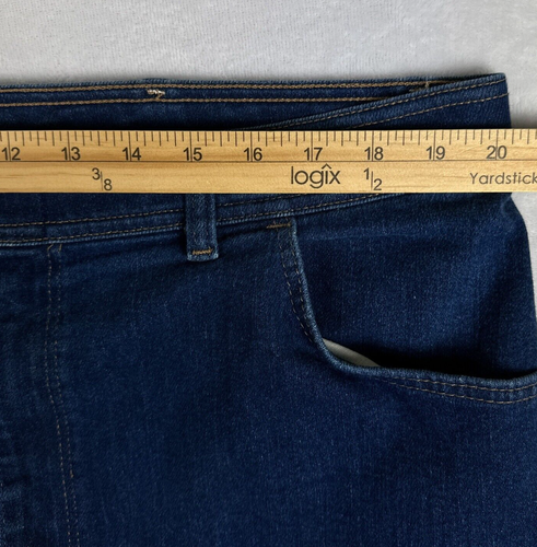Wrangler Jeans Mens 42x32 (Actual 40X31) Blue Straight Regular Fit Comfort - Picture 4 of 11
