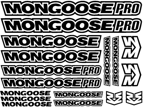 mongoose pro aufkleber sticker fahrrad bicycle - Bild 11 von 13