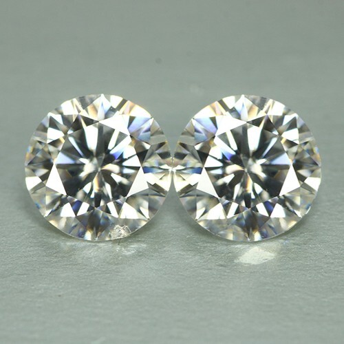 Magnífica moissanita blanca de 1,89 quilates (6x6 mm) Fantástica_par de piedras preciosas sueltas - Imagen 4 de 5