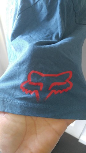 Camiseta Fox Racing Manga Corta Para Hombre XL Azul Multicolor Gráficos 100% Algodón - Imagen 3 de 6