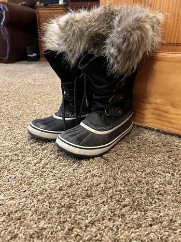 Sorel NL2429 Joan Of Arctic Women's BARELY WORN Boots, Black Size 6.5 USA 37.5 - Picture 3 of 6