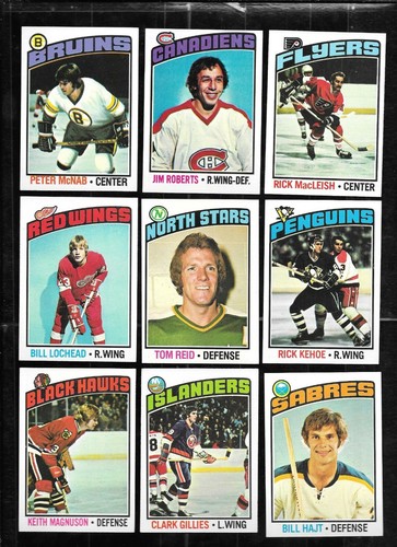 1976-77 TOPPS 76-77 NHL HOCKEY CARD 1-264 & GLOSSY INSERT 1-22 SEE LIST - Picture 202 of 461