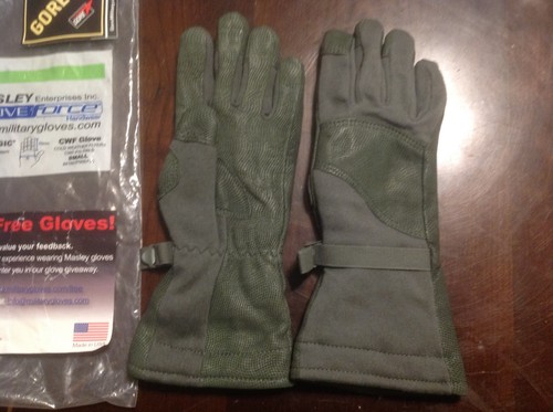 Masley Gloves Force Cold Weather Flyers Military Leather GoreTex 70N Small New - Picture 4 of 5
