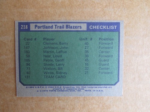 1975-76 TOPPS BASKETBALL CARD SINGOLI #1-275 COMPLETA IL TUO SET SCEGLI AGGIORNATO 27/05 - Foto 273 di 340