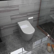 Smart Toilet Auto Flushing LED Display Wide Size Seating Automatic Flushing