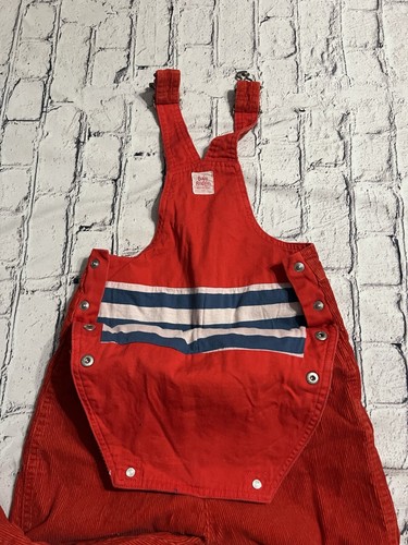 Mini Boden roter Cord Overall Größe 2-3Y - Bild 7 von 11