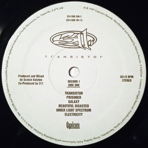 311 / Transistor 1997 US Original 2LP Vinyl Capricorn Records Funk Metal - Imagen 9 de 16