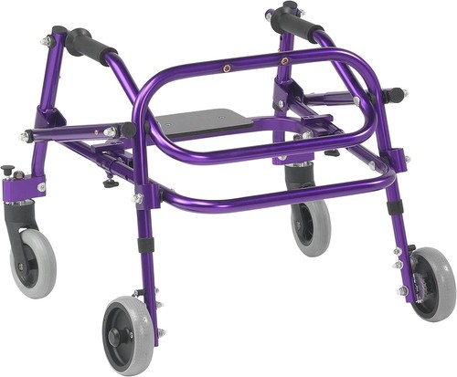 Drive Medical Nimbo Heckgehwagen mit Sitz, Zauberer lila, Medium - Bild 3 von 6
