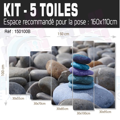 Canvas Pebble Fabric Printed Paintings Painting Decoration- ZN29 - 62 Models - Imagen 11 de 63