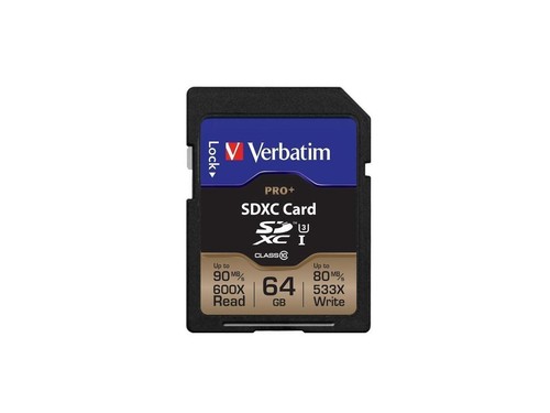 Verbatim Memory Card SDXC 90MB/s Read Speed 64GB BK/GD 49197 - Picture 9 of 12