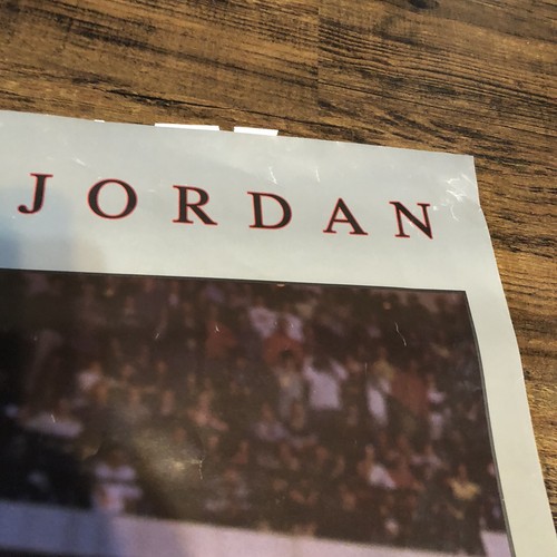 Vintage 1988 Michael Jordan Soaring Starline Poster Chicago Bulls NBA 34” x 22” - Bild 6 von 17