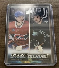 2022-23 UD Young Guns YG Checklist Clear Cut,   Juraj Slafkovsky, Shane Wright