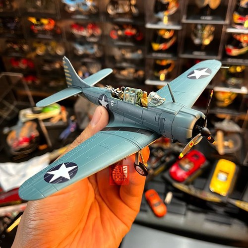 1:72 WWII US Dauntless SBD Dive Bomber Fighter Aircraft Alloy airplane Finished - Picture 3 of 13