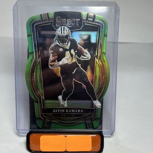 2022 Select Alvin Kamara Club Level Lime Green Die Cut Prizm #’d 166/299