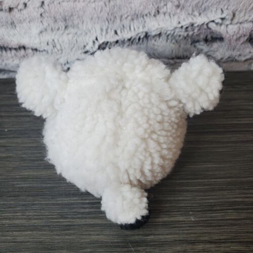 De colección 1997 Lizzy Puffkins Cordero Negro Blanco Peluche Oveja Swibco - Imagen 4 de 9