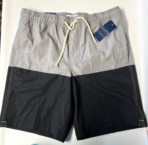 Men's Trinity Coast Swim Trunks Size XS, MT, XLT, 2XB, 4XB NEW Gray & Black - Picture 3 of 4