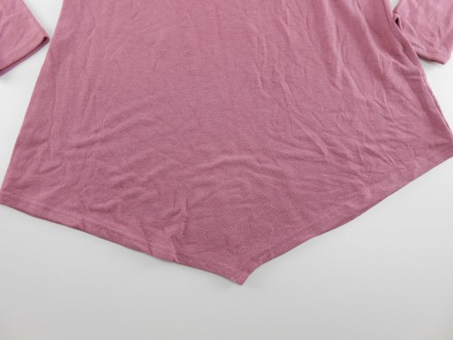 Belldini Women Sweater Blush Pink Lace Up Tunic Pullover Size M (I35) - Picture 6 of 7