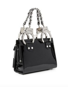 Ss17 Moschino Couture Jeremy Scott Handcuffs Handbag Calfskin True Image Is Loading Ss17 Moschino Couture Jeremy Scott Handcuffs Handbag Calfskin