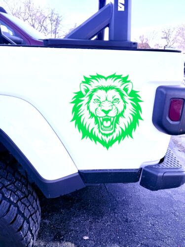 LION ROAR VINYL DECAL FOR Truck SUV Bumper Wall Laptop Home Decor small - Foto 9 di 10
