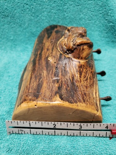 Echtholz Scheit Schmuck Aufbewahrung Schmuckkästchen Truhe rustikal handgefertigt Multi Cubby - Bild 12 von 12