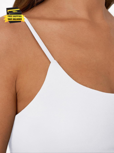 Double Lined Tank Tops for Women Summer Square Neck Going Out Camisole Spaghetti - Picture 5 of 5