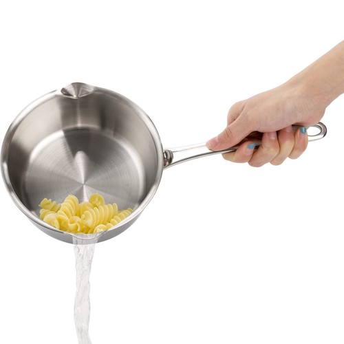 18/10 Stainless Steel Butter Warmer Pan 0.8quart Measuring Saucepan With Dual Po - Picture 6 of 6