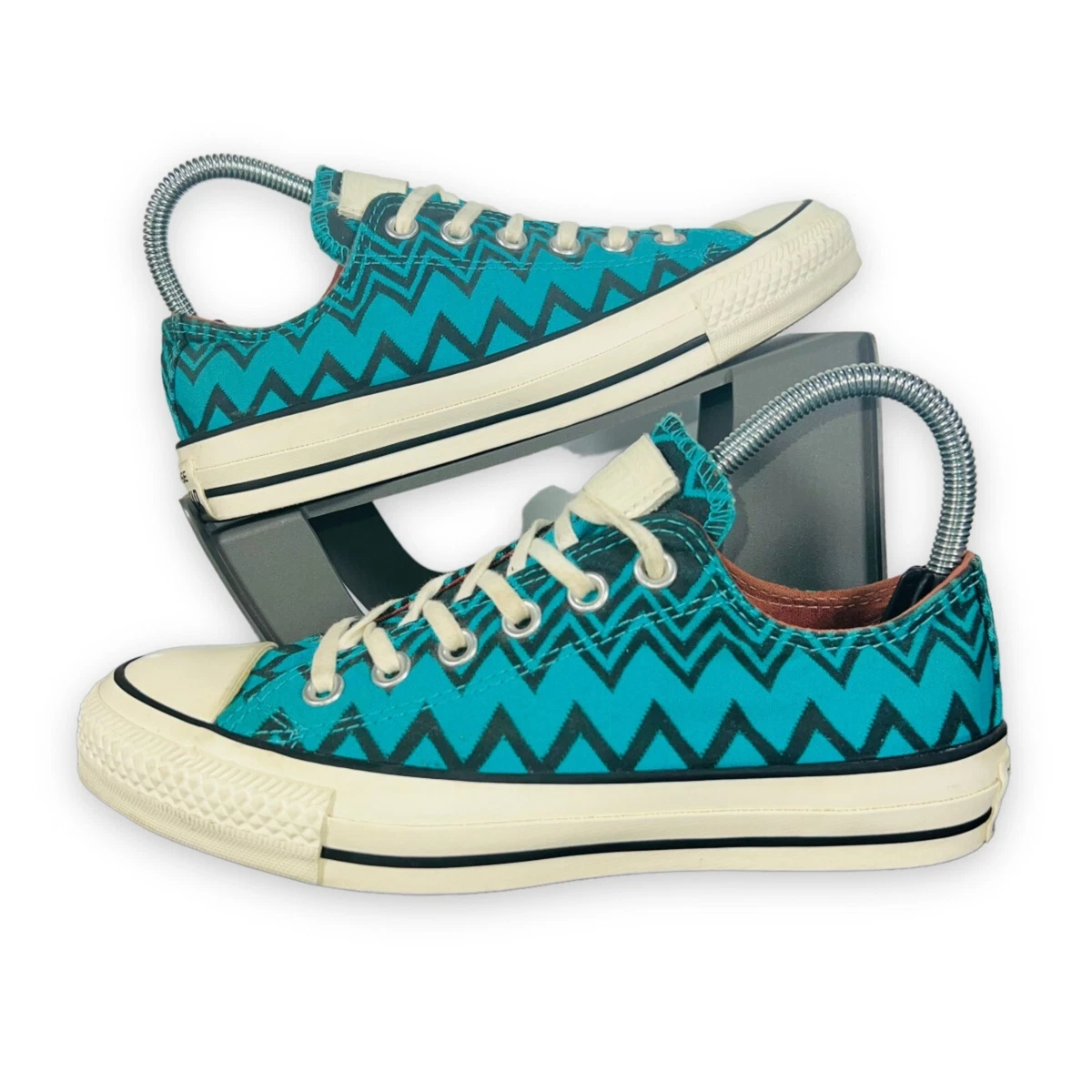 Converse X Missoni Chuck Taylor All Star Teal Black Chevron Print Women s 7