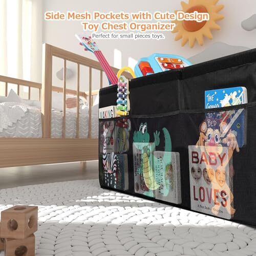 Extra Large Toy Box, Collapsible Sturdy Toy Storage Forest Animal Series - Picture 7 of 7