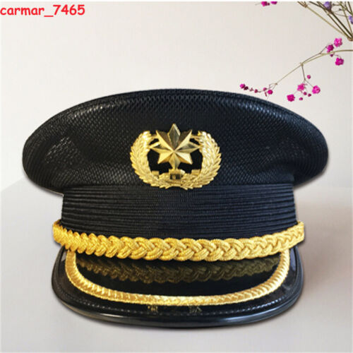 Berretto pilota compagnia aerea capitano cappello uniforme cappello festa berretto militare cosplay regali - Foto 18 di 18