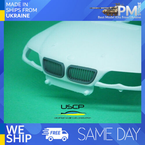 USCP 24A078 1/24 BMW E46 calandre avant type tardif kit de mise à niveau résine - Photo 1/5