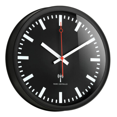 Funkwanduhr Taschen Funkuhr TFA Funk Wanduhr Analog 250 Mm