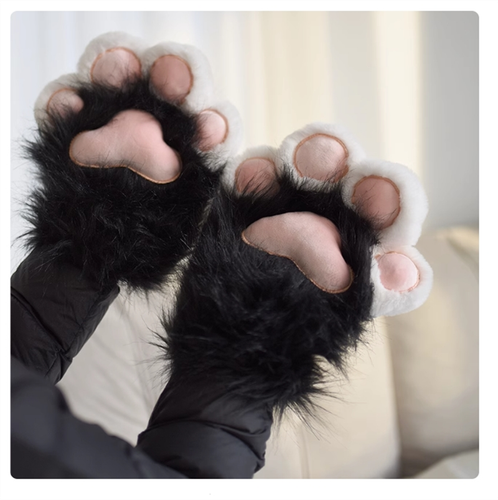 Furry Cat Paws Party Cosplay Husky Paws Cat Paw Gloves Fursuit Handmade - Picture 10 of 22