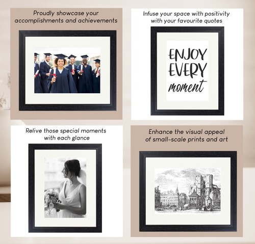 8x10 Photo Frame with Card Mount 10x8 Picture Frame Photo Frames 8" x 10" Frames - Picture 8 of 35
