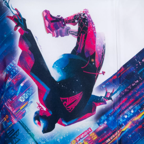 Marvel Hoodie Adult White Spider-Man Miles Morales Artist Series Disney XL - Picture 4 of 6