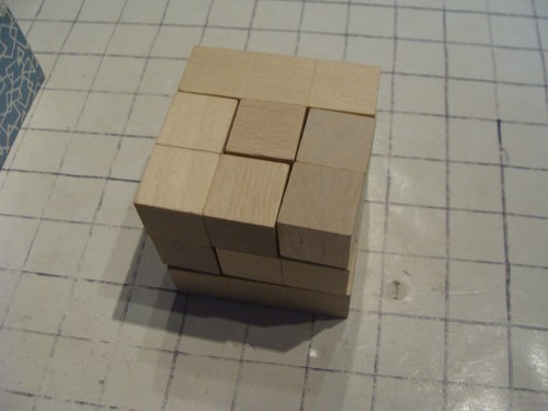 vintage  Puzzle: very clean WOOD BLOCK PUZZLE SET----shackman 1960's - Picture 2 of 4