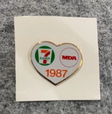 Vintage 7-Eleven Employee Lapel Pin - 1987 MDA