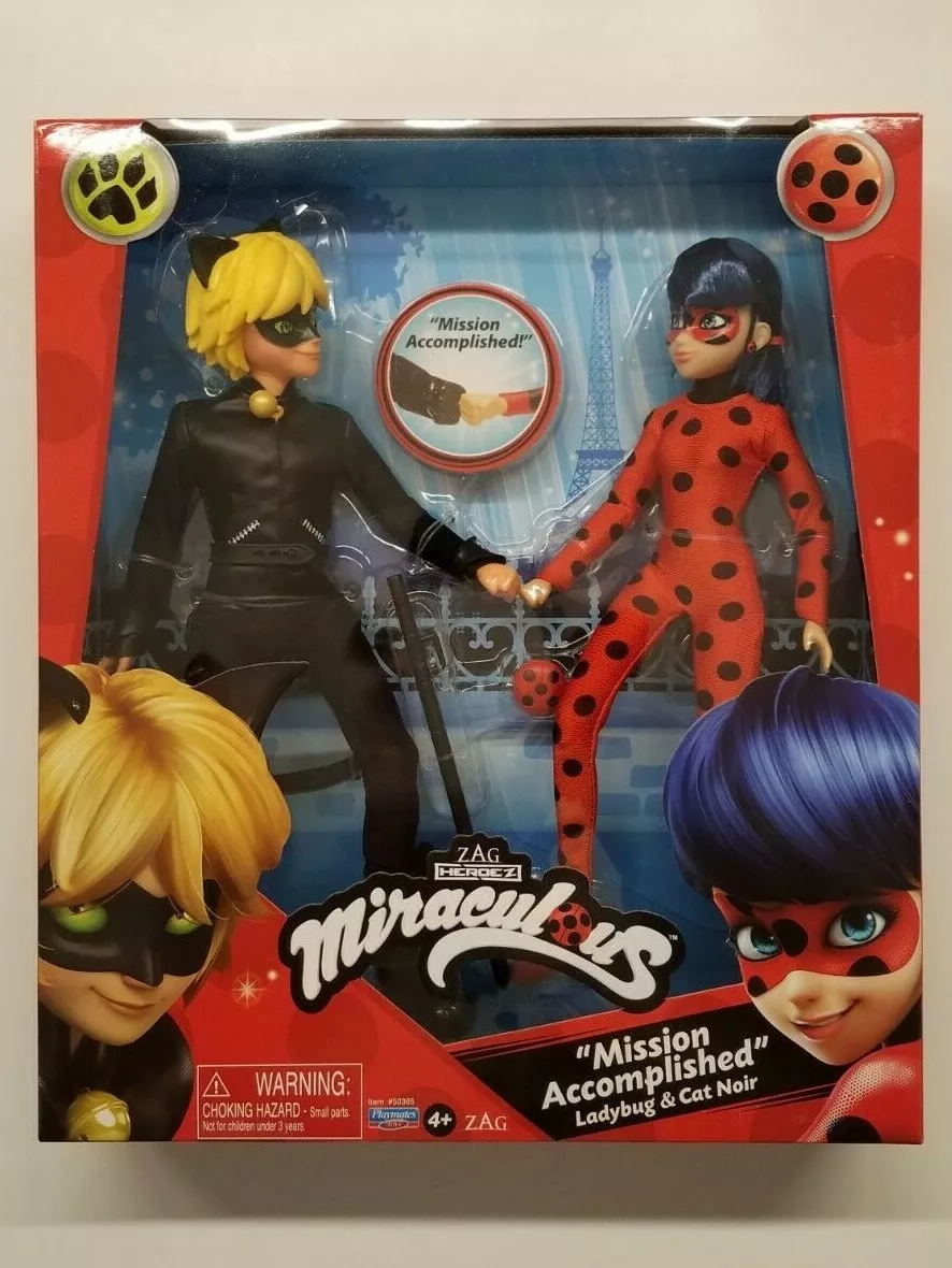 Miraculous Ladybug & Cat Noir Doll 2 Pack