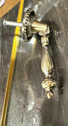 Antique-Brass Metal Drawer Pulls Handles Teardrop Vintage Cabinet Knobs Hardware - Picture 9 of 18