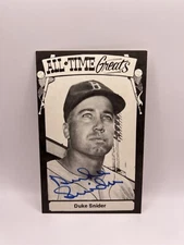 Duke Snider Signed 1973-79 TCMA Baseball’s All Time Greats Beckett Auto