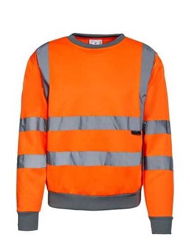Herren Arbeits Sicherheit Neon Sweatshirt EN ISO 20471 Arbeitssweatshirt S - 3XL - Bild 6 von 8