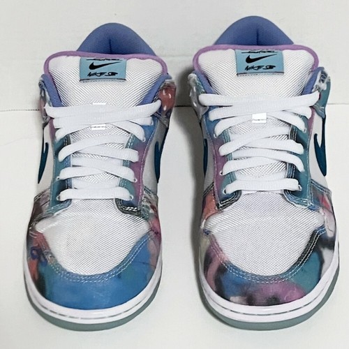 Size 8.5 - Nike Futura Laboratories x SB Dunk Low Bleached Aqua HF6061-400 - Picture 2 of 15