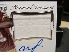 National Treasures Rookie Autograph Jersey Redskins Matt Jones  54/99  2015