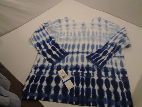Women’s Size XL Alfred Dunner Tie Dye Sweater knit Pullover Cotton New with Tags