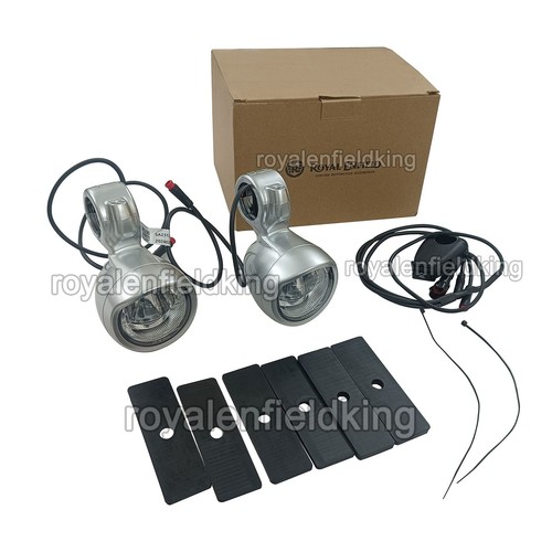 Luces LED Genuine Royal Enfield Goan Classic 350 Silver Fog - Imagen 2 de 8
