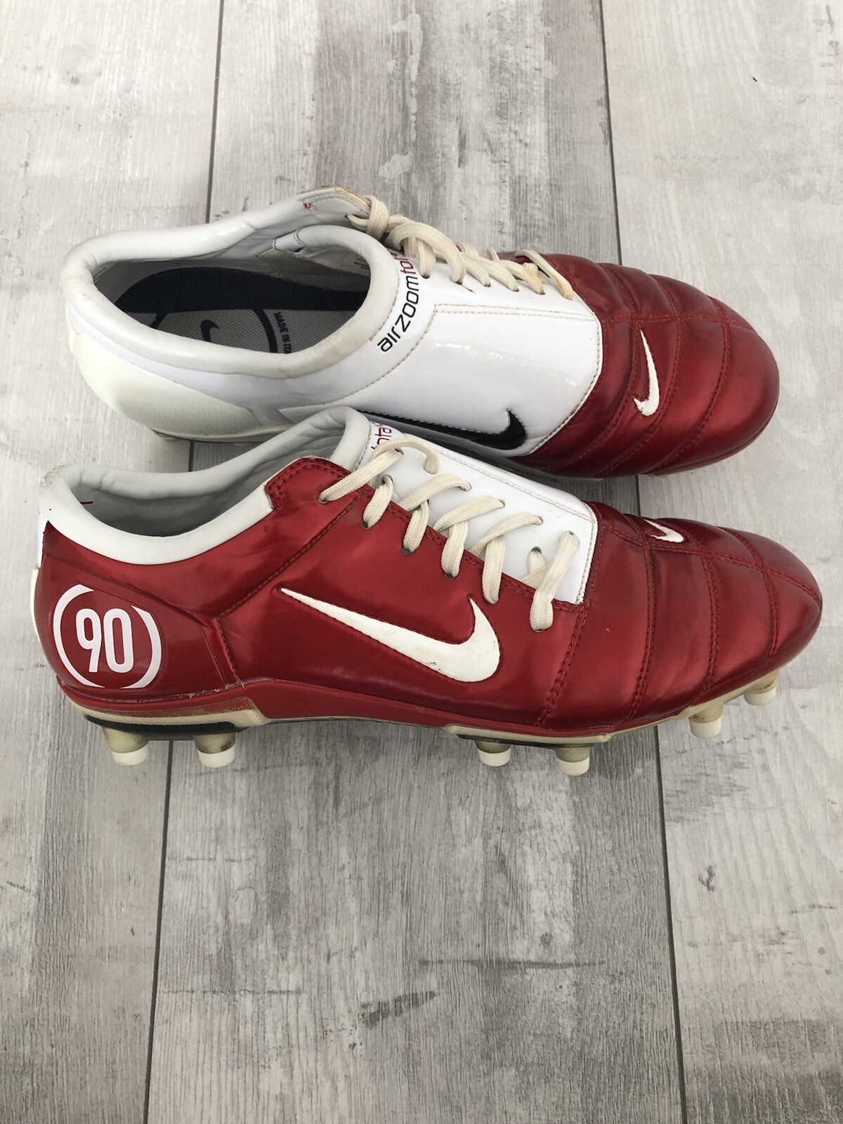 Nike Air Total 90 FG Red Football Soccer Cleats US9 UK8 | eBay