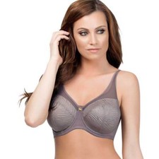 Parfait by Affinitas Ellie Unlined Wire Bra 5082 UK Sizes D thru G Pewter /Nude