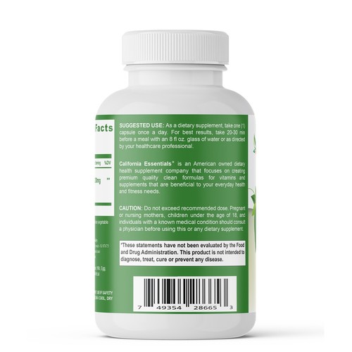 CoQ10 200mg Dietary Supplement for Heart Health Support, 30 Caps, Pack of 3 - Picture 2 of 3