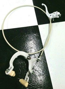 White-Lee-Chi-BMX-Muscle-Bike-Freestyle-Bicycle-Rear-Brake-Caliper-amp-Lever-Set